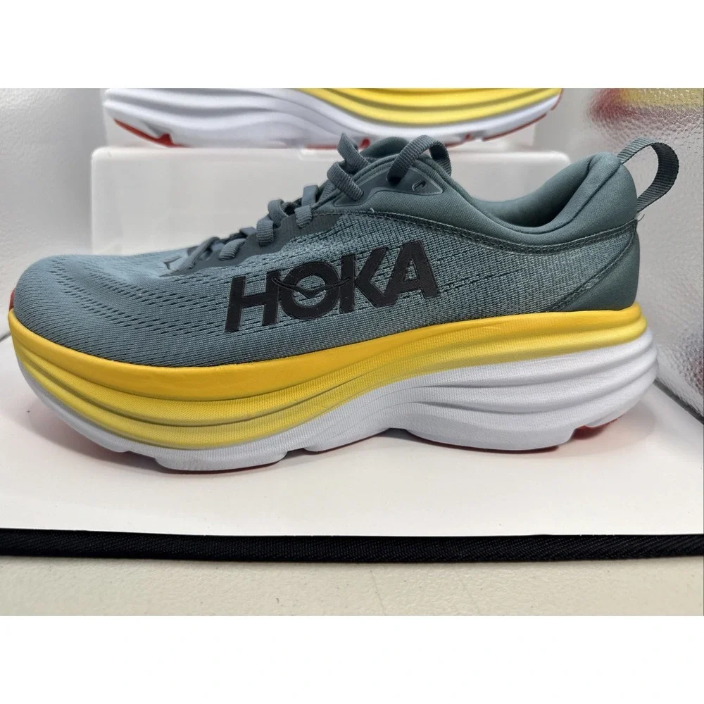 Hoka Bondi 8 Mens Running Shoes Goblin Blue 1123202 GBMS Size 9D Sneaker